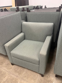 Light Sea Green Modern Fabric Accent Chair