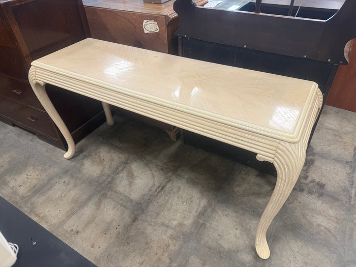 Cream Coloured Postmodern Console Table