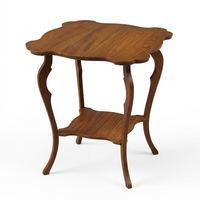 Antique Wooden Two-Tier Accent Table