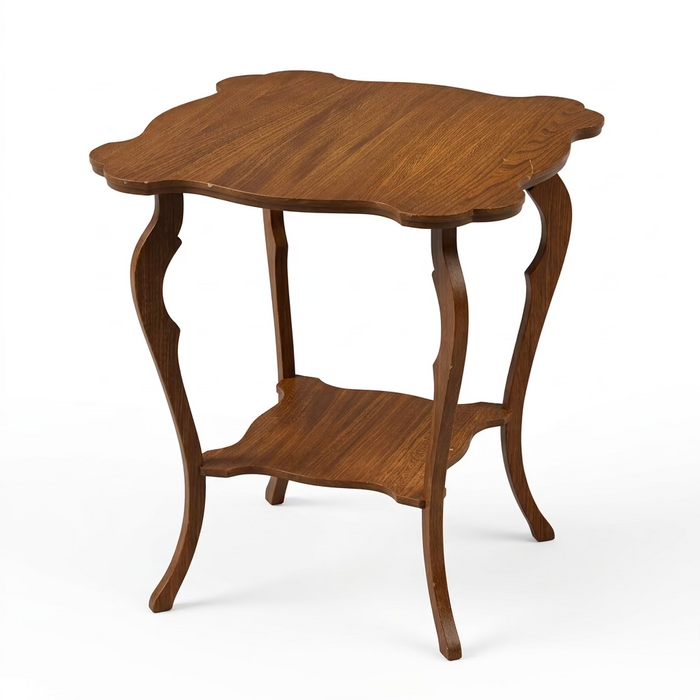 Antique Wooden Two-Tier Accent Table