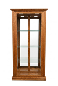 Light Wood Curio Display Cabinet