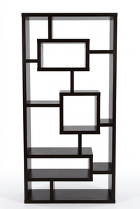 Modern Geometric Asymmetrical Bookcase