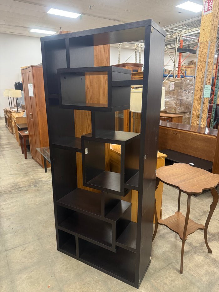 Modern Geometric Asymmetrical Bookcase