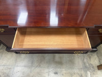 Dark Mahogany Wood Sideboard Credenza