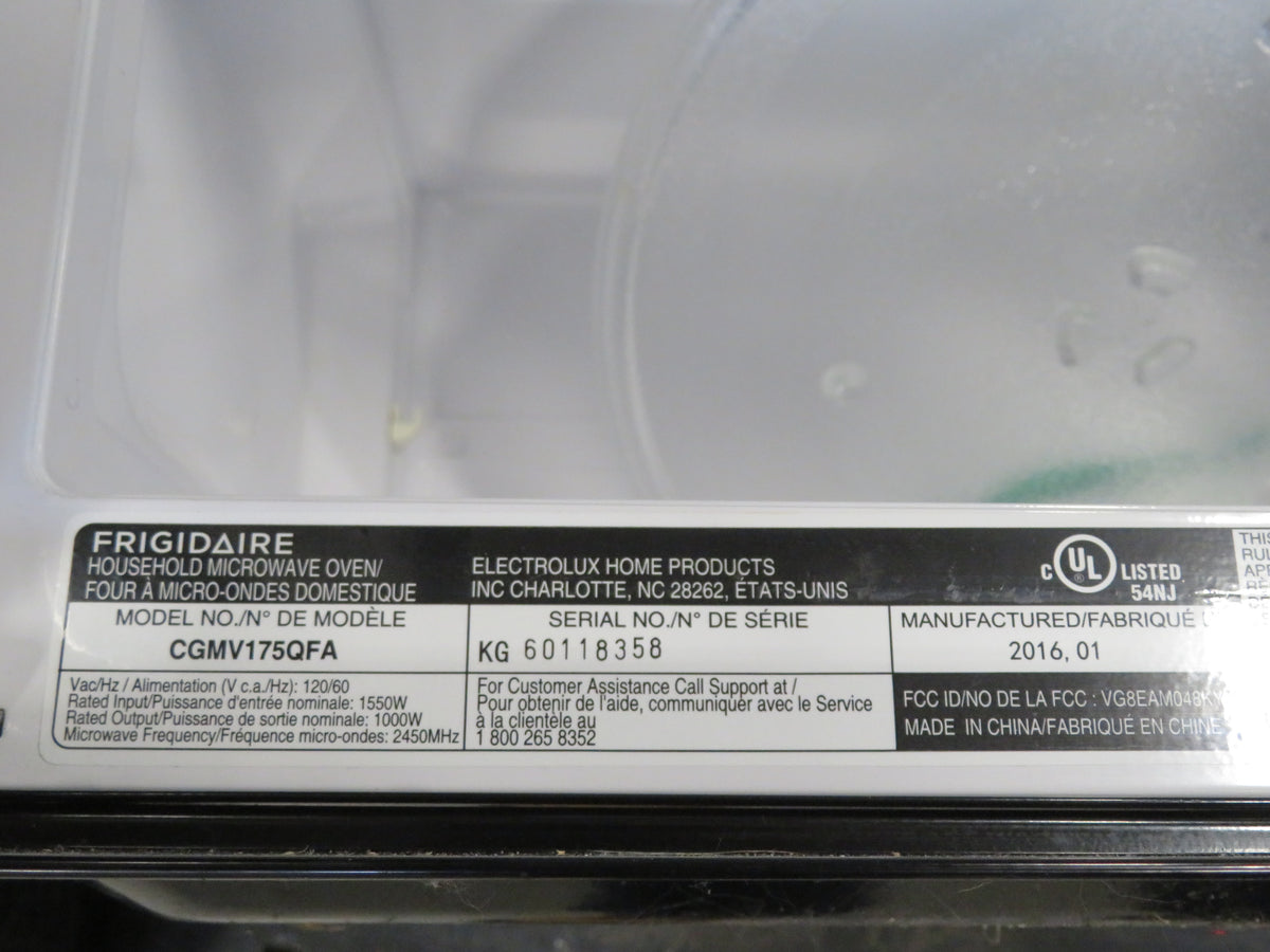 FRIGIDAIRE Over The Range Microwave
