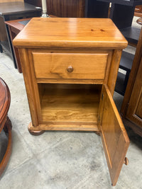 Solid Wood Bedside Nightstand