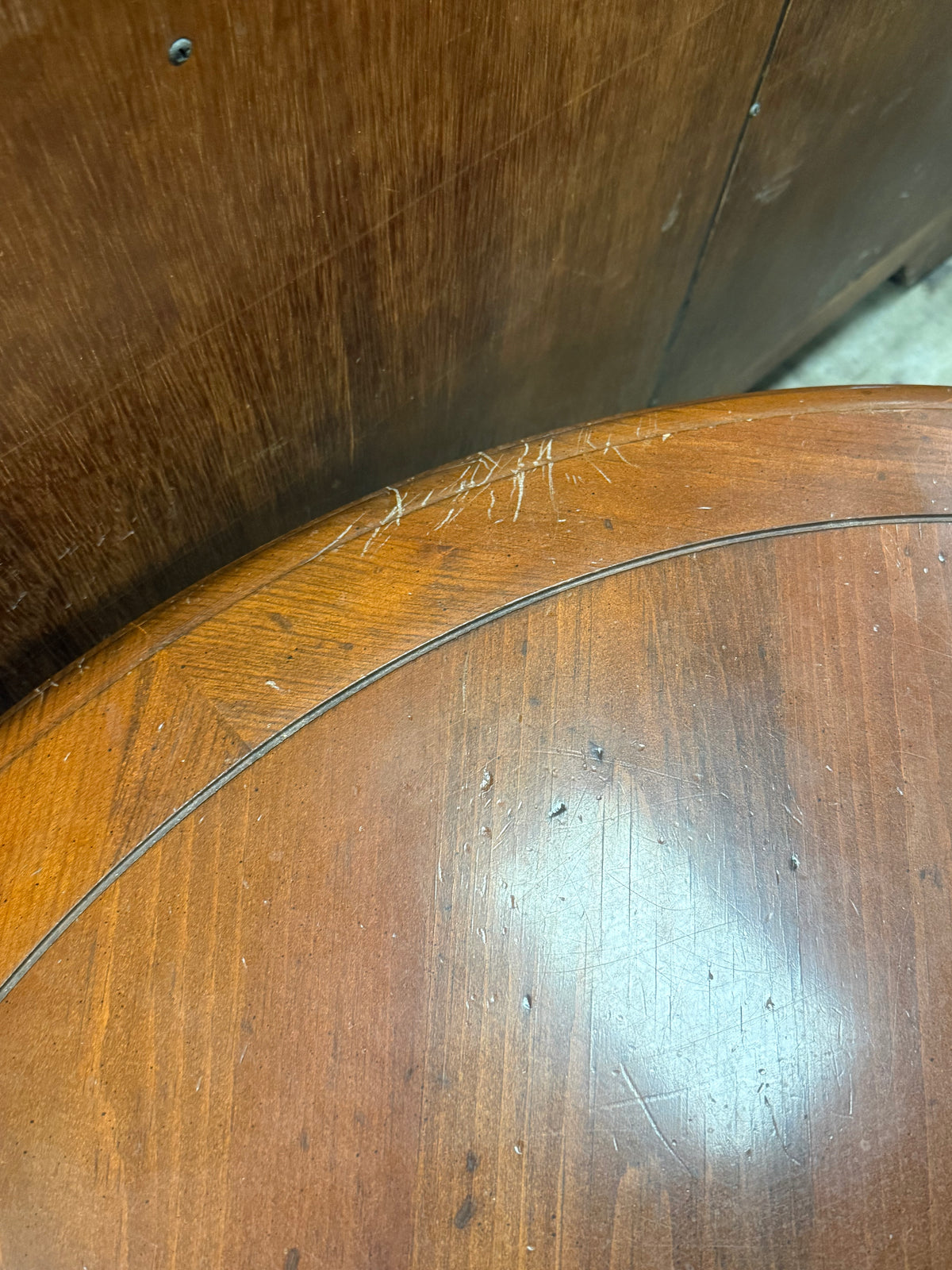 Mahogany Round Wooden Coffee Table