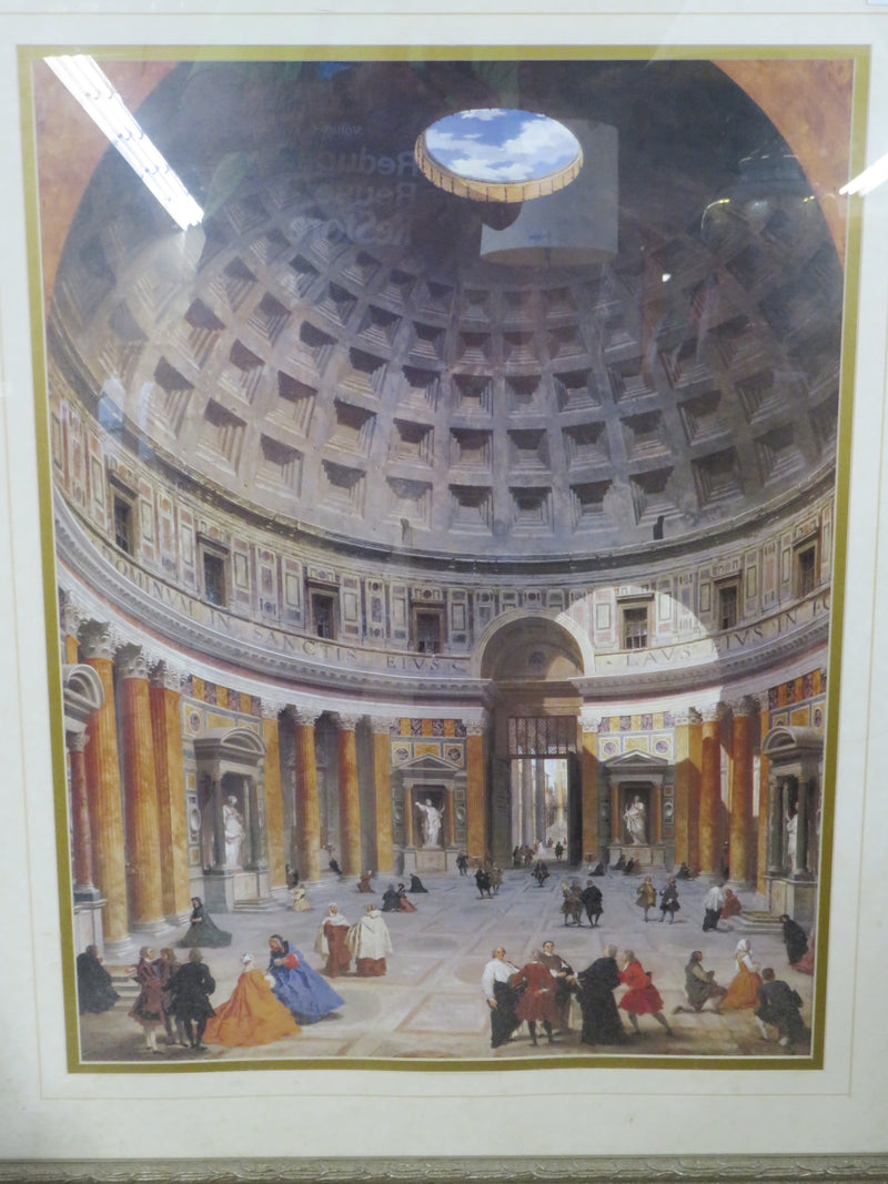 35"W INTERIOR OF THE PANTHEON Framed Art
