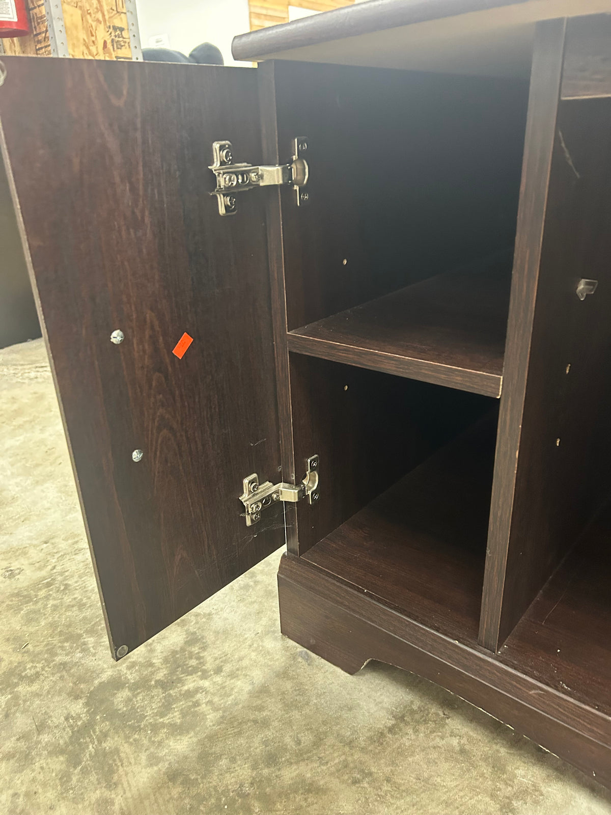 TV Stand With Dark Espresso Finish
