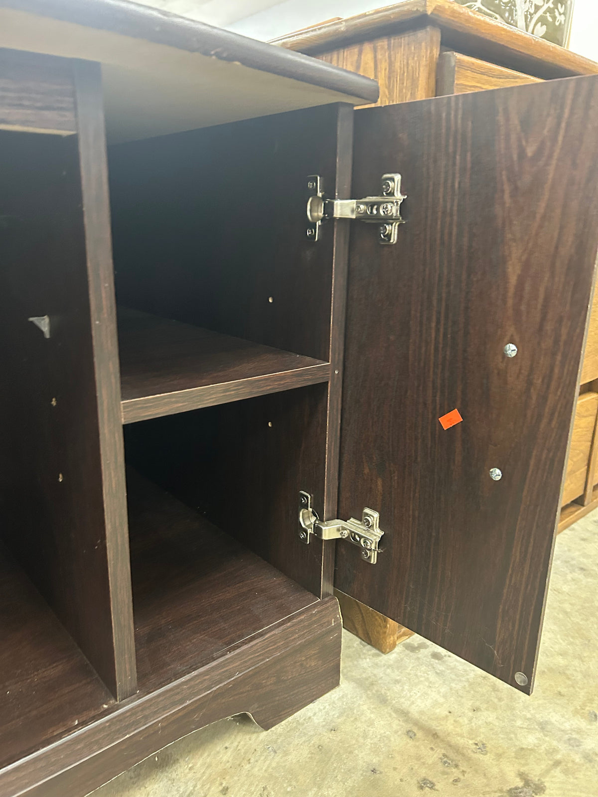 TV Stand With Dark Espresso Finish