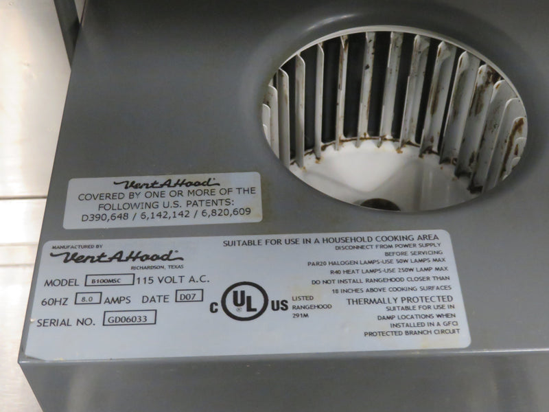 36"W KitchenAid Range Hood