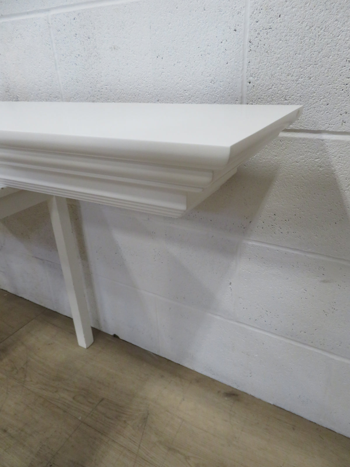 60" White Mantel/Shelf