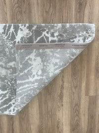 3x5-ft Wool/ Linen/ Silk Area Rug - Meadow Silverstone