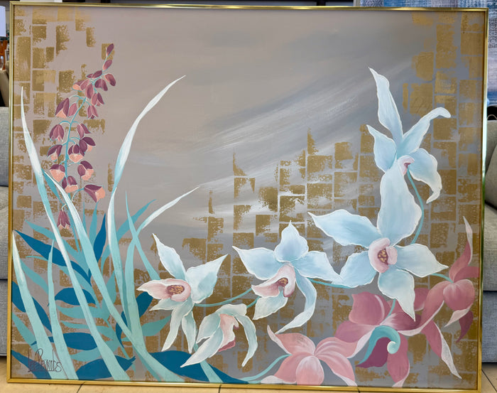 Vintage Large-Scale Mid-Century Modern Floral Composition by Lee Reynolds for Vanguard Studios