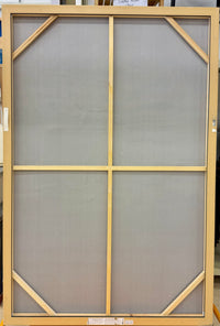 Modernist Monochromatic Horizon — Large Framed Abstract Canvas Art by Huan Yen