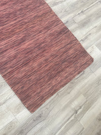 3x5-ft Indian Wool Area Rug - Dhurrie Impression Sienna