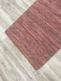 3x5-ft Indian Wool Area Rug - Dhurrie Impression Sienna