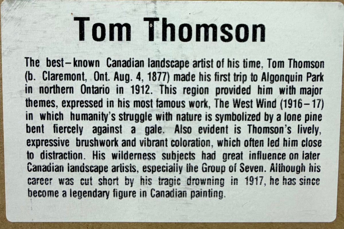 Framed Tom Thomson Limited Edition Print – Black Spruce (Pencil Numbered 24/995)
