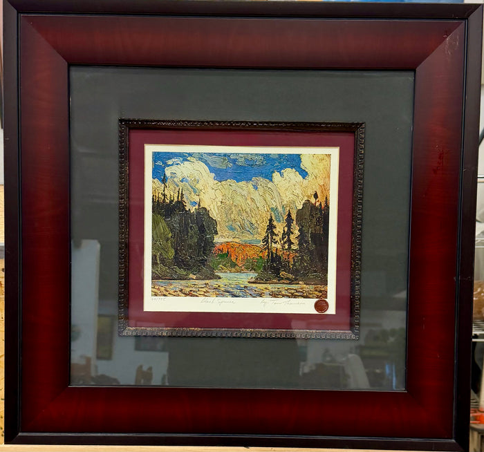 Framed Tom Thomson Limited Edition Print – Black Spruce (Pencil Numbered 24/995)