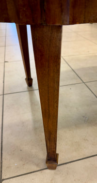 Stunning Italian Marquetry & Burlwood Oval Coffee Table