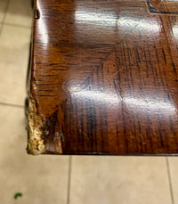 Striking Chippendale Style Mahogany Carved Console Table