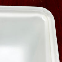 VIGO Sottile Modern Glass Rectangular Vessel Bathroom Sink in White