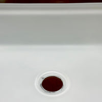VIGO Sottile Modern Glass Rectangular Vessel Bathroom Sink in White