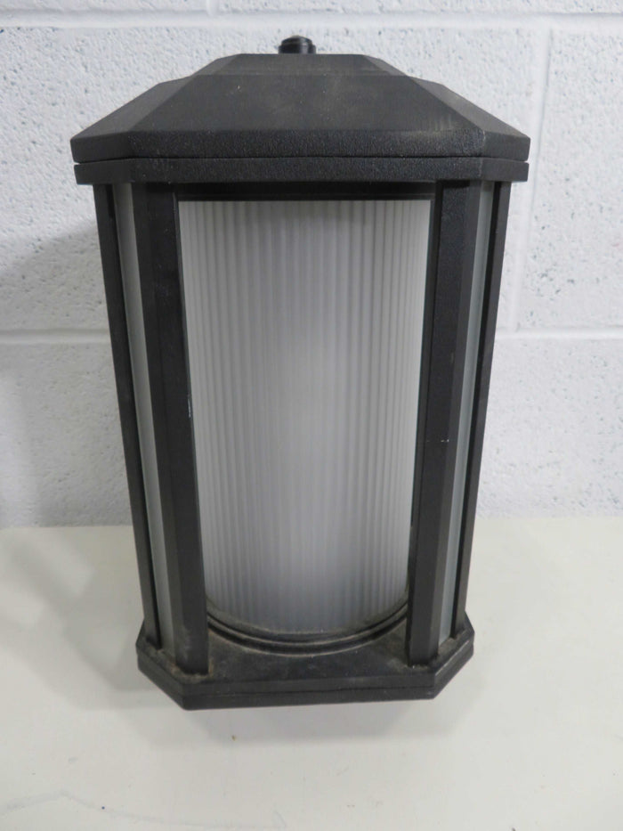 1-Light Outdoor Wall Fixture with Privacy Glass Shade