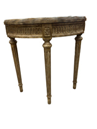 Traditional Half-moon Console Table