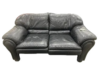 Black Leather Loveseat