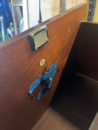 Cherry Wood 4-Drawer Cabinet w/ Lock
