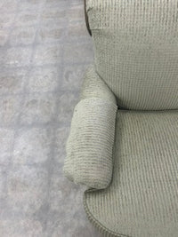 Traditional Upholstered Lounge Armchair - Muted Sage Green