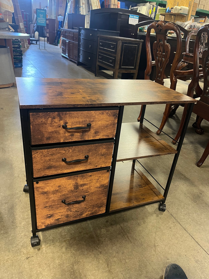 3 Drawer Filing Cabinet w/ Wheels