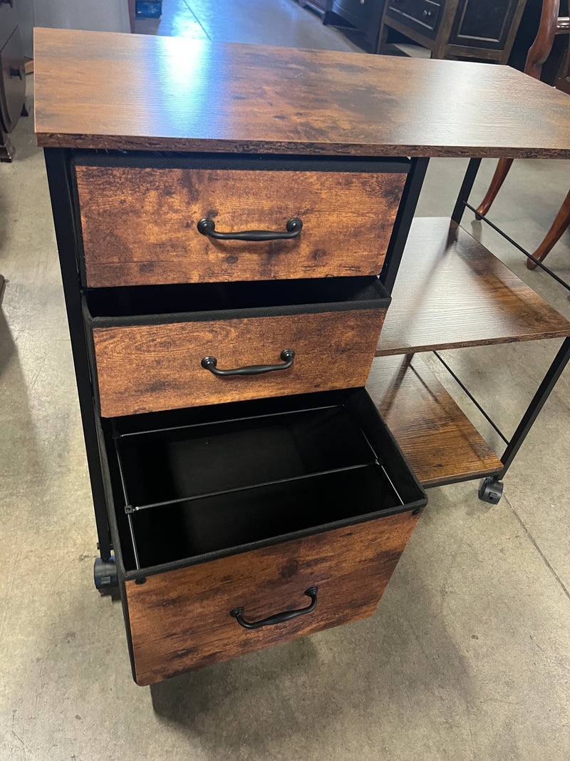 3 Drawer Filing Cabinet w/ Wheels