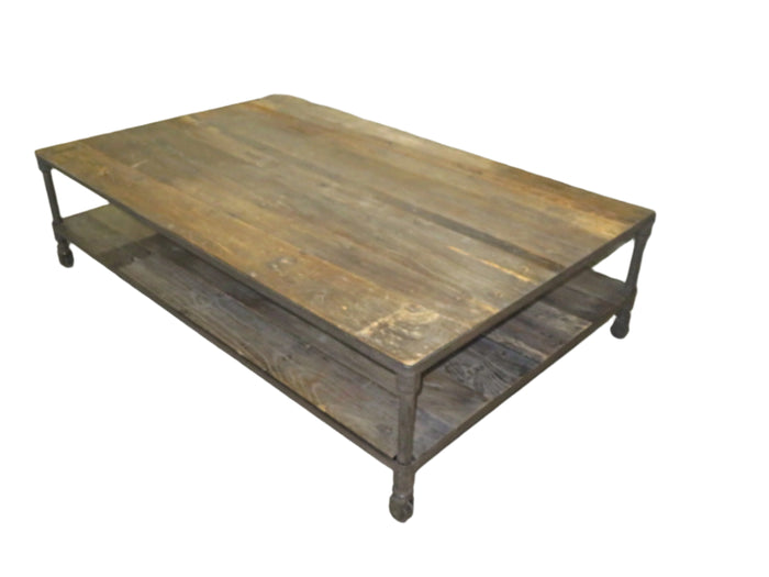 67"W Extra Large Restoration Hardware Dutch Industrial Coffee Table