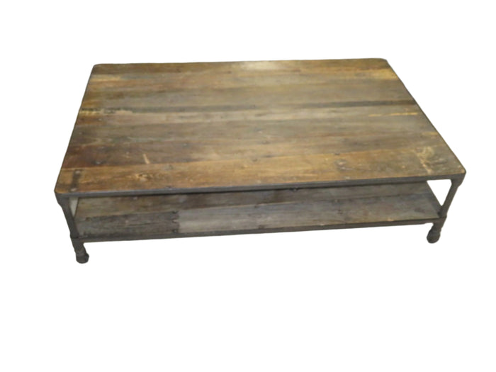 67"W Extra Large Restoration Hardware Dutch Industrial Coffee Table
