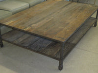 67"W Extra Large Restoration Hardware Dutch Industrial Coffee Table