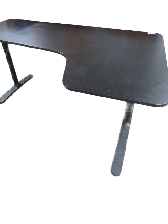 63"W Corner Desk in Black