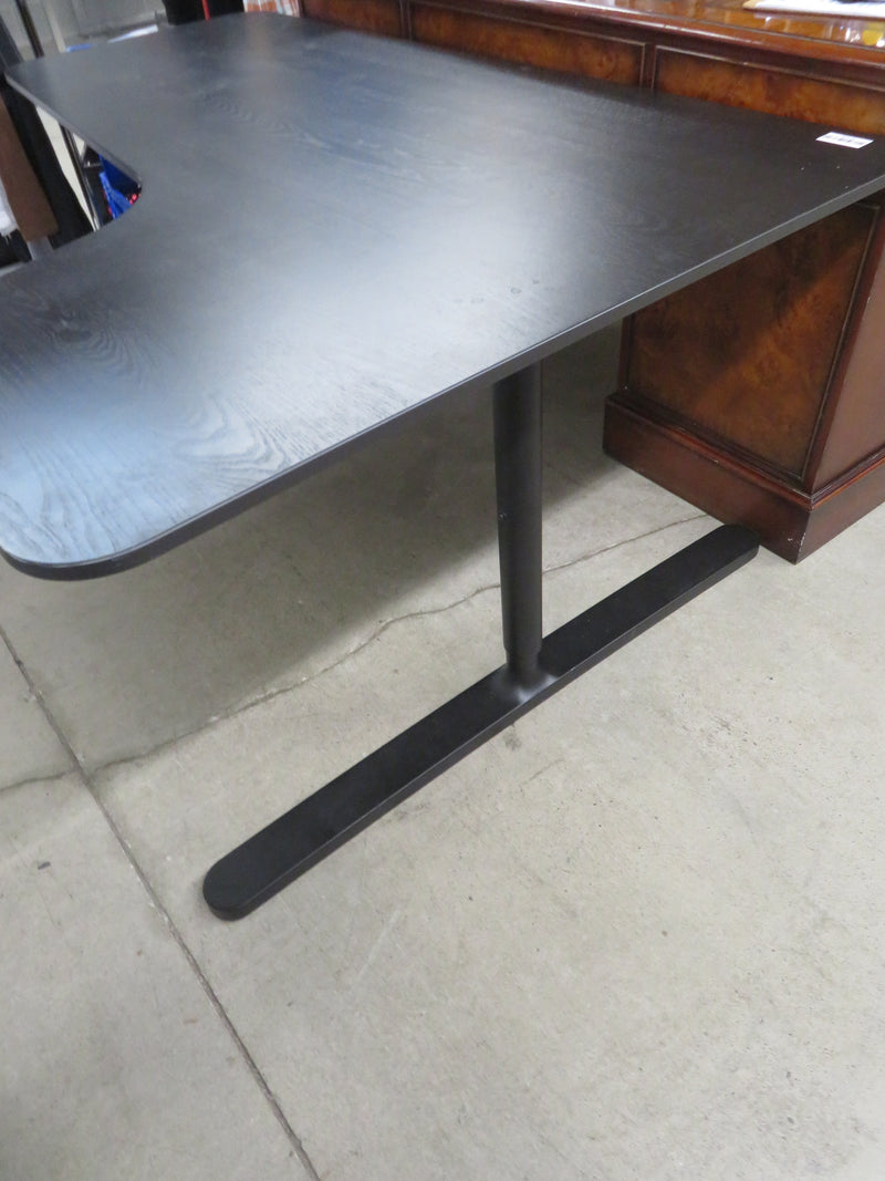 63"W Corner Desk in Black