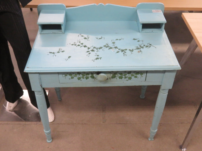 32"W Desk Painted in Blue