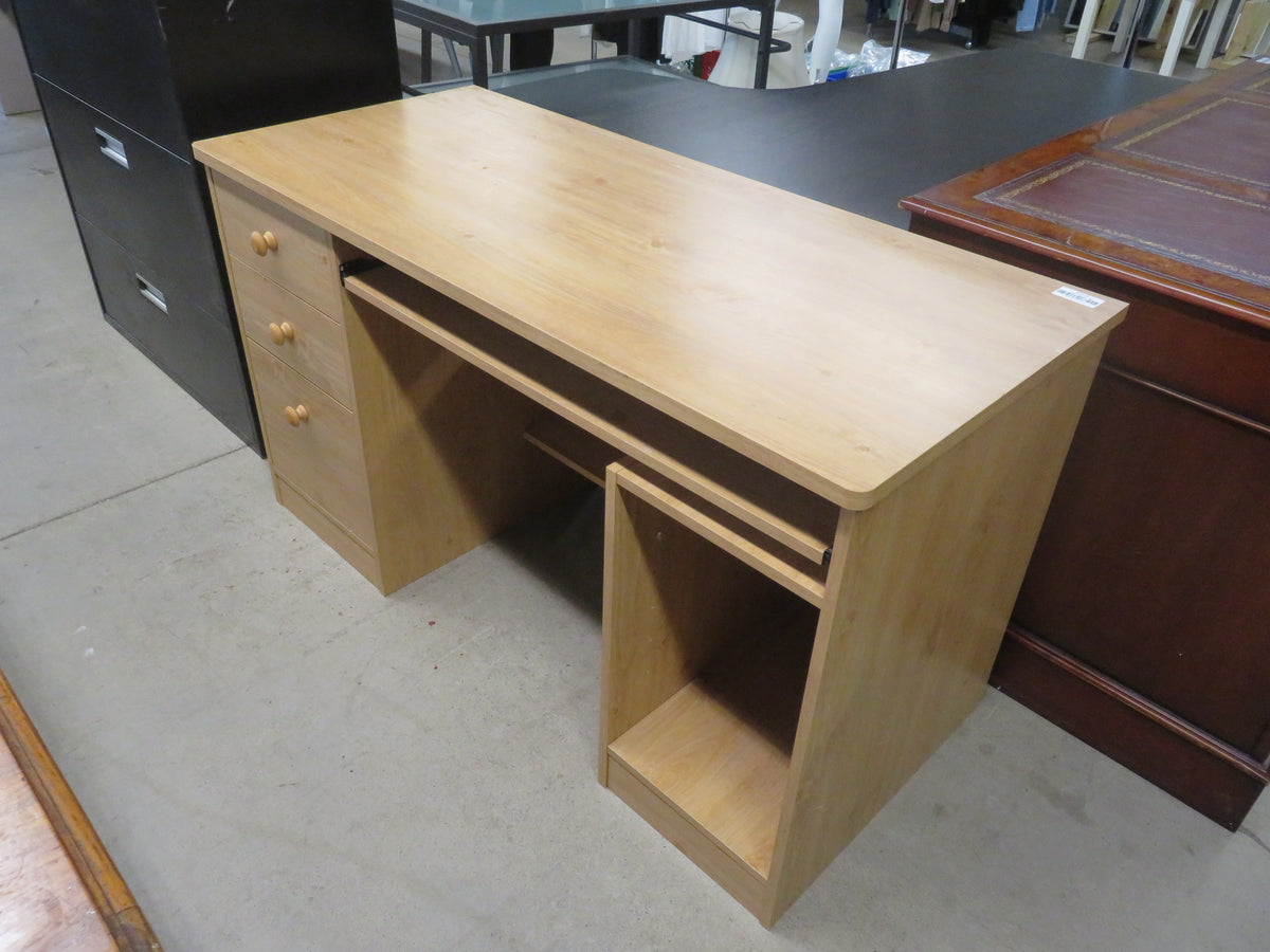 52.5"W Wood Computer Desk