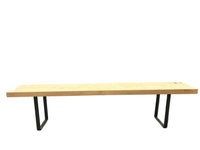 Industrial-Style Solid Wood Bench
