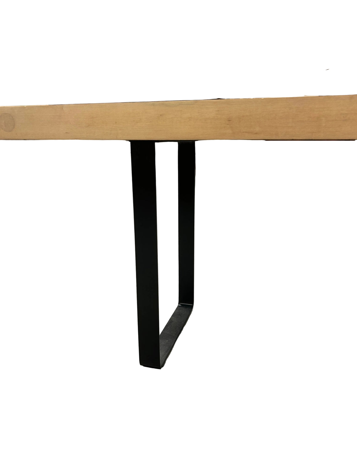 Industrial-Style Solid Wood Bench