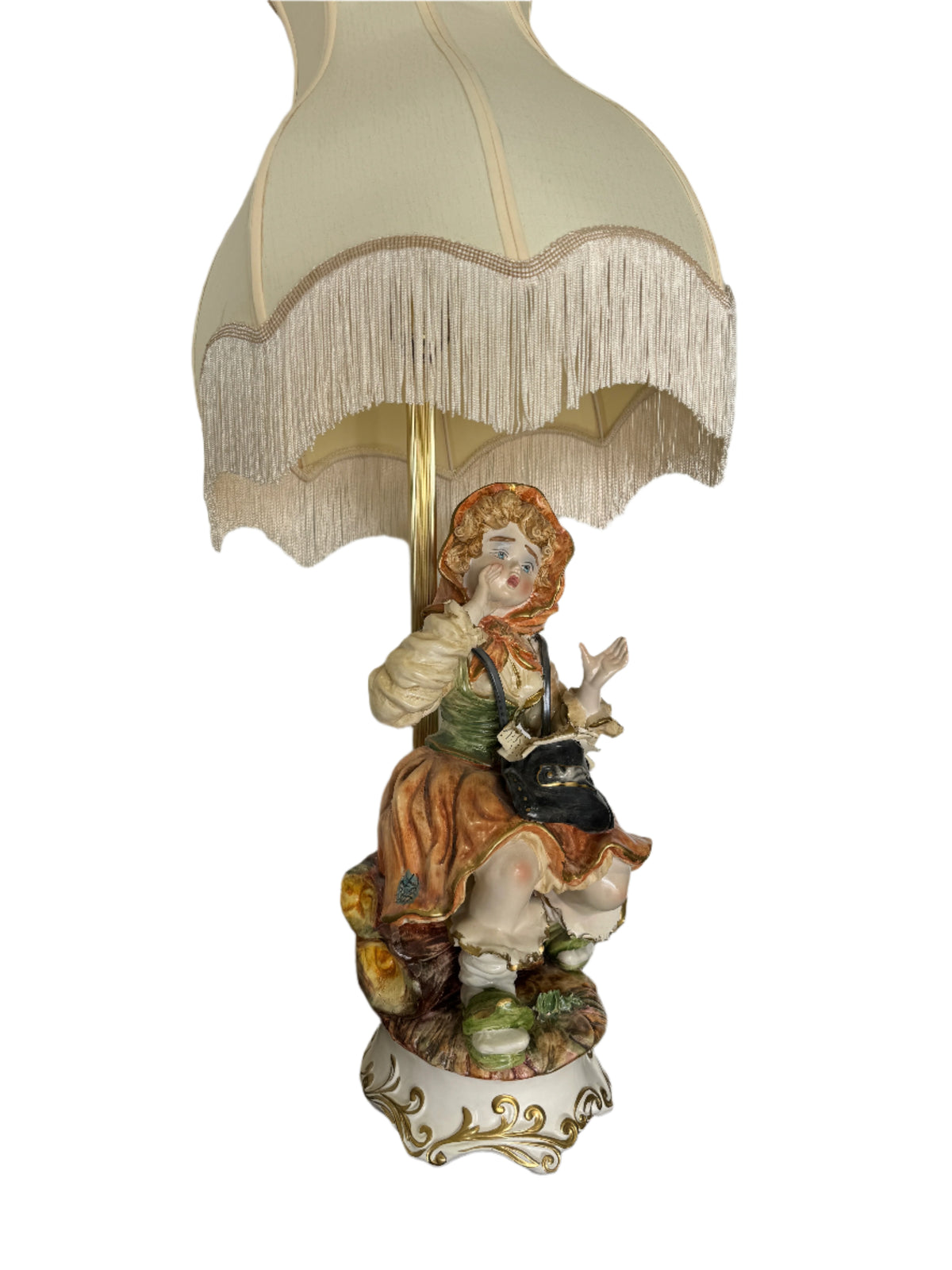 Vintage Capodimonte Lamp