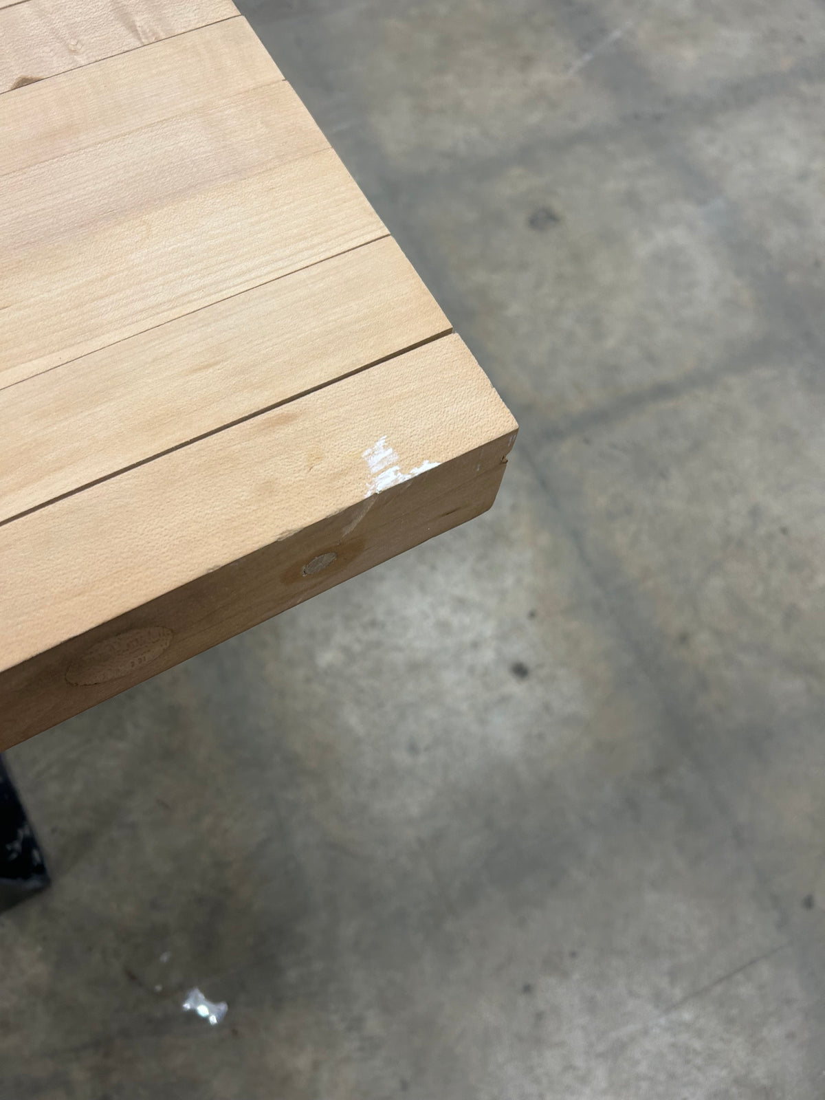 Industrial-Style Solid Wood Bench