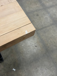 Industrial-Style Solid Wood Bench
