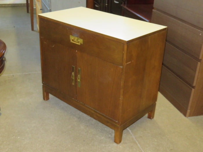 34"W Midcentury Bar Cabinet
