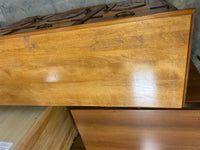 Vintage Solid Maple Wood Sideboard Buffet Cabinet