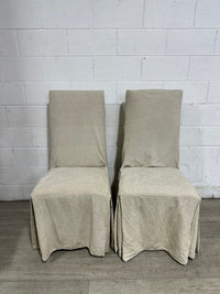 Pair of 2 Gray Dining Chair