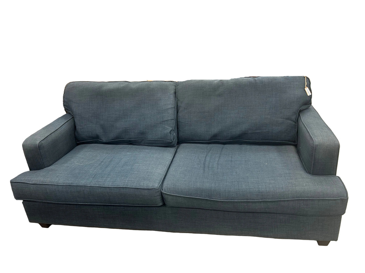Blue Track Arm Sofa